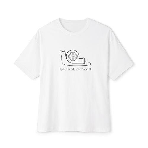"speed limits don't exist" oversized tee
