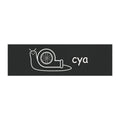 "cya" car magnet